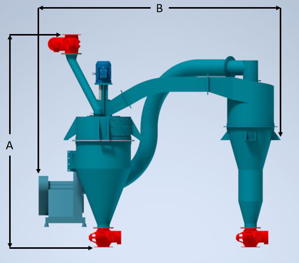 Windsifter Classifier figure-side view